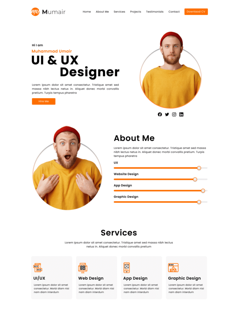 portflio website